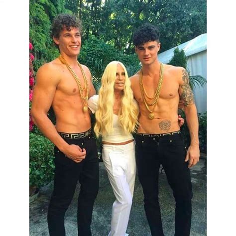 Donatella Versace and Allegra Versace Do the Ice 